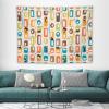 Focusbrite Mid Century Black Cat Tapestry,Atomic Starbursts Cat Modern Abstract Geometric Iconic Pattern 1950s Vintage Funny Wall Hanging Tapestries for Living Room Bedroom Home 80"x60" view 3