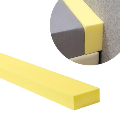 YUURO Single/Twin/Queen/King Bed Gap Filler,Rectangle 45D High Density Foam,4/6/8/10inch Thick Bed/Wall/Mattress Gap Filler,Twin Bed Connector Mattress Extender (47x8x8inch)