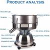Automatic Sieve Shaker, Electric Vibrating Sieve Flour Machine, Stainless Steel Flour Sifter with Sieve, for Granule Powder Grain (Size : 10cm) view 2