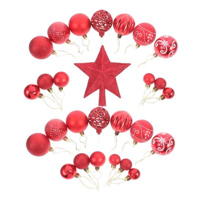 VILLFUL Set of Christmas Balls Xmas Tree Ornaments Baubles Small Ornaments for Christmas Tree Decorations