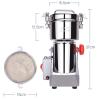 800 G Electric Grain Grinder Mill Swing Type Herb Grinder Stainless Steel Cereal Crusher High Speed Spices Pulverizer For Grinding Coffee Beans Nuts Pepper Family Medical Powder Machine view 3