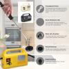 High Pressure Steams Cleaner 2500W Handheld High Temp Portable Cleaning Machine with Two Brush Extension Bar for Car Floor Table Cleaning Carpet Cleaning (US Plug) view 4