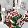 100% Cotton Duvet Cover, Merry Christmas Geometric Snowflakes Sweater, Warm Xmas Farmhouse Style Comforter Cover 2 Pcs with 1 Pillowcase Twin view 4