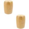 SHOWERORO 2pcs Box Bamboo Toothpick Holder Dispenser Applicator for Restaurant Home Use view 1