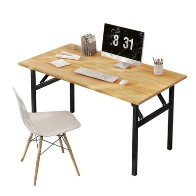 BABETRUE Deask Modern Simple Computer Desk Home Office Desk Simple Study Table Bedroom Foldable Desk Writing Desk Workstation Escritorios para Oficina(A,100cm)
