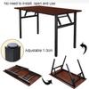 BABETRUE Deask Modern Simple Computer Desk Home Office Desk Simple Study Table Bedroom Foldable Desk Writing Desk Workstation Escritorios para Oficina(A,100cm) view 4