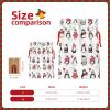 UIANG Antlers Reusable Burlap Gift Bags with Drawstring,Deer Tree with Red Holiday Theme,Treat Bags Party Favor Bags Candy Goodies Food Storage Bags Gift Wrapping Package,White Red - M view 4