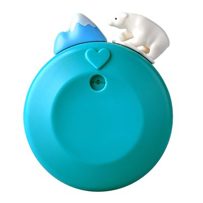 Egg Kitchen Timer, Cute Iceberg Bear Kitchen Timers for Cooking Wind up Timer Mechanical Rotating 60 Minutes Count Down Timer Chef Cooking Timer for Cooking Learning Exercising (Blue)