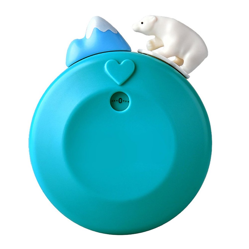 Egg Kitchen Timer, Cute Iceberg Bear Kitchen Timers for Cooking Wind up Timer Mechanical Rotating 60 Minutes Count Down Timer Chef Cooking Timer for Cooking Learning Exercising (Blue)