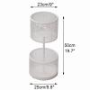 JIXDILO Metal Round Umbrella Holder, Umbrella Stand Rack for Entryway, Freestanding Umbrella Organizer, Cane Walking Stick Holder for Home Office Hotel(50x25(19.7"x9.8"), White) view 2
