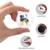 Beagle Dog Silhouette Colorful Refrigerator Magnets Glass Small Round Fridge Magnets Multi-Use Premium Dog Dad Magnets for Fridge Locker Whiteboard Billboard Kitchen Office School Travel Souvenir view 3