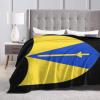 Us 65th Cavalry Division Throw Blanket 50"x40" Soft Cozy Blanket for Bed Sofa Couch Camping and Travel view 2