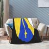 Us 65th Cavalry Division Throw Blanket 50"x40" Soft Cozy Blanket for Bed Sofa Couch Camping and Travel view 3