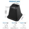 ANNKUT 6 Inch Heavy Duty Bed Risers, Furniture Risers for Desk, Chair, Table or Sofa, Couch Lift Risers, Supports up to 2200 lbs per Leg(6 Pack Black) view 2