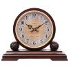 Mantel Clocks Wood with Westminster Chime Solid Wood Decorative Chiming Mantel Clock Battery Operated for Living Room Decor with Chimes view 2