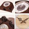 Mantel Clocks Wood with Westminster Chime Solid Wood Decorative Chiming Mantel Clock Battery Operated for Living Room Decor with Chimes view 3