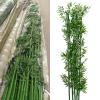 3 4 5 6 6.5 7 ft Tall Artificial Bamboo Stalks with Leaves - Large Faux Bamboo Silk Fake Plants Trees Patio Privacy Screen Fence DIY Decor, Indoor Outdoor Room Divider Greenery Wall(5 Bamboo,1.5m/4.9f view 2