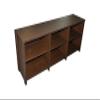 Andmakers 65 in. Walnut Modern TV Stand for TVs Up to 72" with 6 Open Shelves, Modern Entertainment Center with Storage, TV Console Table Media Cabinet for Living Room, Bedroom and Office view 4