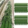 3 4 5 6 6.5 7 ft Tall Artificial Bamboo Stalks with Leaves - Large Faux Bamboo Silk Fake Plants Trees Patio Privacy Screen Fence DIY Decor, Indoor Outdoor Room Divider Greenery Wall(100 Bamboos,1m/3.3 view 2