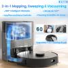 FIXR Robot Vacuum and Mop Combo, Self-Emptying, 60-Day Capacity, Schedule, 180mins Runtime, Home Mapping, Wi-Fi/App/Alexa/Remote, Robotic Vacuum Cleaner for Pet, Hard Floors, Carpet view 2