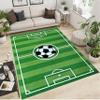YJDRUG Football Rug for Boys Room5x7ft,Non Slip Football Field Rug,Playmat Area Rugs for Kids Roomsfor Living Dinning Room Bedroom Kitchen Hallway Office Modern Home Decorative view 1