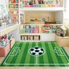 YJDRUG Football Rug for Boys Room5x7ft,Non Slip Football Field Rug,Playmat Area Rugs for Kids Roomsfor Living Dinning Room Bedroom Kitchen Hallway Office Modern Home Decorative view 2