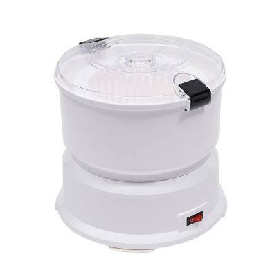 Electric Potato Peeler Machine, 85W Automatic Potato Peeling Machine 2-in-1 Electric Potato Peeler Portable Potato Peeler Spinner for Household Home Kitchen Restaurant Use 2.2 lbs Capacity (AOT-P01)