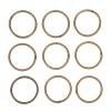 12Pcs White Hanging Room Divider, Hollow Room Divider Screen, Hanging Panel Curtain Partitions DIY Art Decor, Decorative Flower Design(iron for RING) view 2