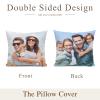 FoundSurprise Custom Pillow Case Customized Pillowcase with Picture Text Personalized Dakimakura Anime Body Long Pillow Cover Any Photo (16" x 16") view 2