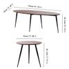 SENBAILU Coffee Tables Nordic Light Luxury Small Apartment Living Room Coffee Table Fashionable Simple Modern Home Small Table Coffee Tables for Living Room(50 * 50 * 45.5cm) view 3
