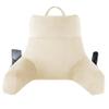 IPYNBAP Back Pillow for Bed Sitting up, Reading Pillow for Sitting in Bed Adult, Back Support Pillow, Memory Foam Sit up Lounge Backrest Pillow with Arms for TV, Couch, Chair, Dorm, 18 Inch, Beige view 1