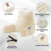 IPYNBAP Back Pillow for Bed Sitting up, Reading Pillow for Sitting in Bed Adult, Back Support Pillow, Memory Foam Sit up Lounge Backrest Pillow with Arms for TV, Couch, Chair, Dorm, 18 Inch, Beige view 3