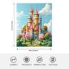 Castle Blanket 40" x 50" Cute Cartoon Fairy Tale Manor WorldSuper Soft Bedding Fleece Throw Blanket Microfiber Flannel Blankets Couch Sofa Warm Lightweight for Boys Girls view 4