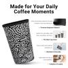 Cavllson Reusable Insulated Neoprene Iced Coffee Sleeves & Coffee Cup Holder, Universal Fit 16-32oz Cups for Hot/Cold Beverages - Graffiti-1 Pack Medium view 3