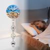 Kyvita Non-Ticking Sweep Movement Wall Clock Battery Operated Analog Wall Clocks Decorative for Bedroom-Beach Paintings of Shells and Starfish with The Blue Sea(14inch) view 4