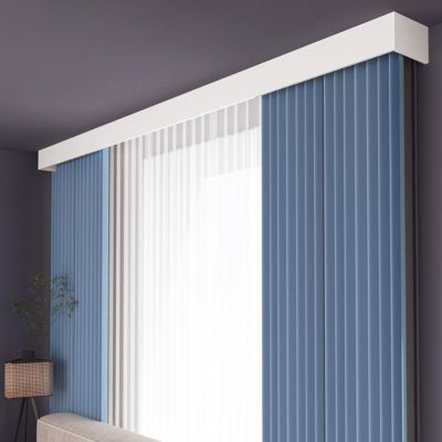 Innovz Curtain Pelmet with Double/Single Track, Decorative Metal Panel Curtain Rails for Ceiling Wall Mounting, Living Room Bedroom Kitchen Room Divider(Double Track,10m/32.8ft)