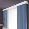 Innovz Curtain Pelmet with Double/Single Track, Decorative Metal Panel Curtain Rails for Ceiling Wall Mounting, Living Room Bedroom Kitchen Room Divider(Double Track,10m/32.8ft) view 1