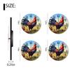 Kyvita Modern Wall Clock Silent Non-Ticking Clock Quartz Battery Operated Analog Clock Decorative for Living Room-Farmhouse Rooster in The Grass(14inch) view 2