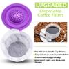 CAPMESSO Disposable Coffee Paper Filters, 100 Count Keurg Cup Coffee Filters Compatible with Keurg Brewers Reusable Single Serve 1.0 and 2.0 Coffee Maker (100 Count, White) view 4