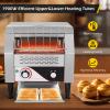 Dyna-Living Commercial Toaster 300 Slices/Hour Conveyor Toaster Commercial 1900W Heavy-duty Stainless Steel Rotating Toasters Oven for Restaurant, Conveyor Belt Toasters for Bun, Bagel, Bread view 2