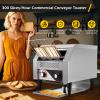 Dyna-Living Commercial Toaster 300 Slices/Hour Conveyor Toaster Commercial 1900W Heavy-duty Stainless Steel Rotating Toasters Oven for Restaurant, Conveyor Belt Toasters for Bun, Bagel, Bread view 3