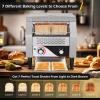 Dyna-Living Commercial Toaster 300 Slices/Hour Conveyor Toaster Commercial 1900W Heavy-duty Stainless Steel Rotating Toasters Oven for Restaurant, Conveyor Belt Toasters for Bun, Bagel, Bread view 4
