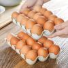 DriKou Egg Tray, 3 Rows Egg Storage Container, Fresh keeping Multi purpose Stackable Space saving Storage Container, for Farm Household Egg Organizer, Kitchen, Refrigerator view 4