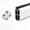 Jievmrs Closet Rod Metal Wardrobe Rail with Anti-Slip Silence StripHeavy Duty Hanging Bar with Two End Caps & Screws, Cuttable Clothes Rail Pole for Garment Shop(Silver,100cm/3.3) view 1