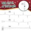 Clear Warm White Christmas Lights - 20 ft String of 105 Incandescent Mini Multifunctional Lighting Modes for Decorative, Bedroom, Outdoor, Xmas Twinkle Christmas Tree Lights, White Wire Total 21.6 ft view 2