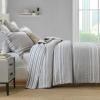 Quilta 100% Cotton Quilt Set Queen Size - Gray Striped Farmhouse Quilt Bedding Set, Soft Lightweight Bedspread, Home Decor Comforter Coverlet 3pcs for All Seasons, Gray/White view 3