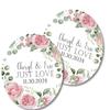 Party Beautifully Pink Rose Wedding Invitations, Garden Floral, Personalized, Set of 12 Invitations with Envelopes view 4