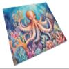 Caroline's Treasures Octopus Among Coral Glass Cutting Board Decorative Tempered Glass Kitchen Cutting and Serving Board Large Size Chopping Board view 1