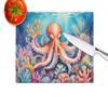 Caroline's Treasures Octopus Among Coral Glass Cutting Board Decorative Tempered Glass Kitchen Cutting and Serving Board Large Size Chopping Board view 4