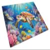 Caroline's Treasures Turtle and Reefs Glass Cutting Board Decorative Tempered Glass Kitchen Cutting and Serving Board Large Size Chopping Board view 1